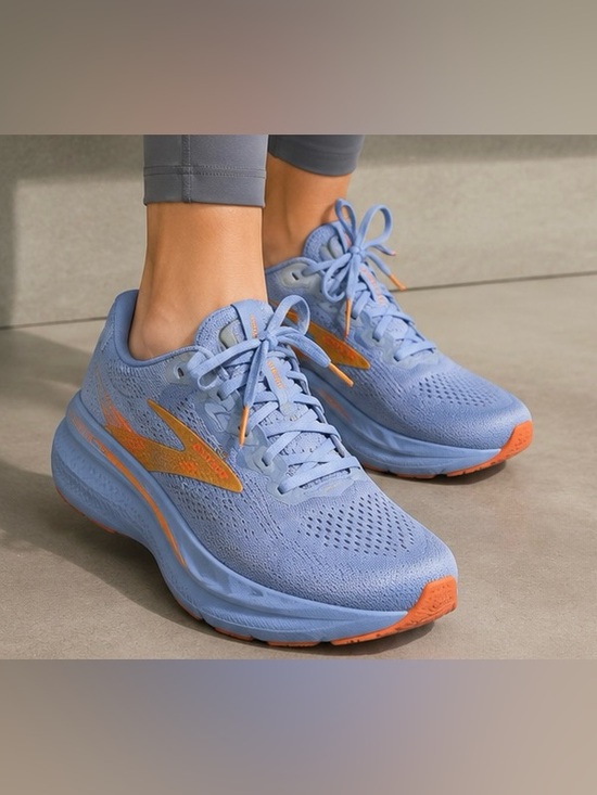 Brooks Shoes - Brooks ghost 17 running shoes blue orange women’s US 8B EU 39 road sneakers